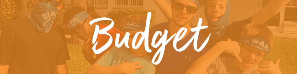 youth mission trip budget